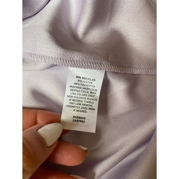 𝅺NORDSTROM Bnwot Women Purple Tank Top New V Neck - Picture 7 of 7